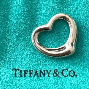 Tiffany & Co. Elsa Peretti Open Heart 22mm Pendant Sterling Silver